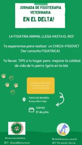 Delta, Río, Fisiatría animal, curso, veterinaria, cuidado
